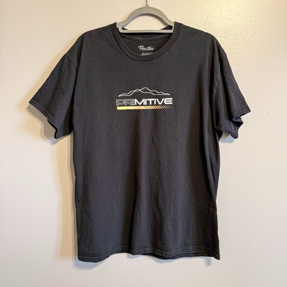Primitive Skateboarding Logo Graphic T Shirt Black Mens Large Skate Streetwear